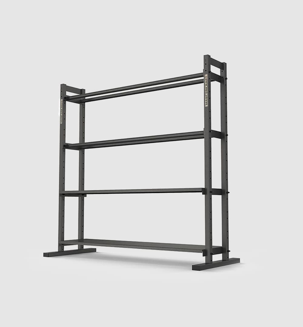 Modular Storage Rack - Complete (2/Dual Pipe, 2/Flat Shelf)
