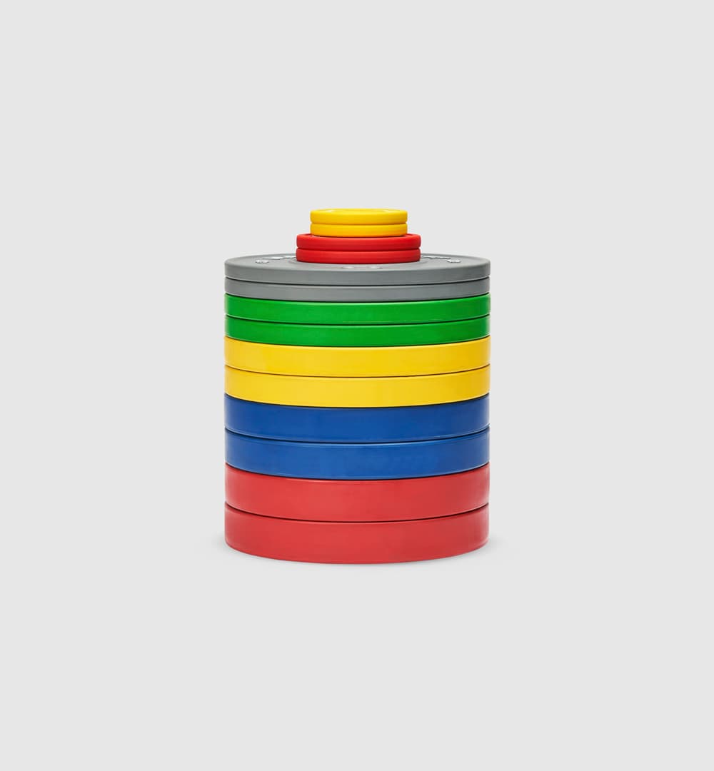 Coloured Bumper Plates (Set of 8) - 100kg