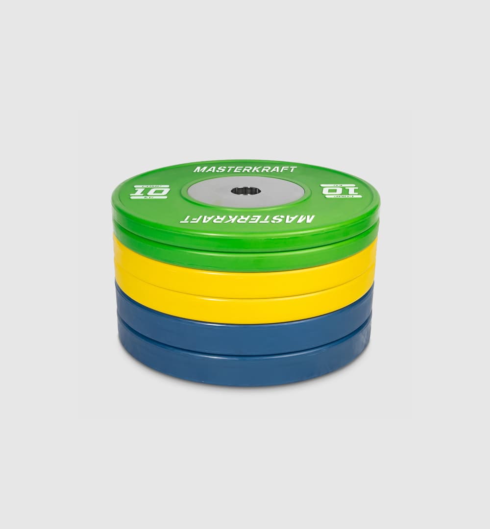 Coloured Bumper Plates (Set of 6) - 90kg
