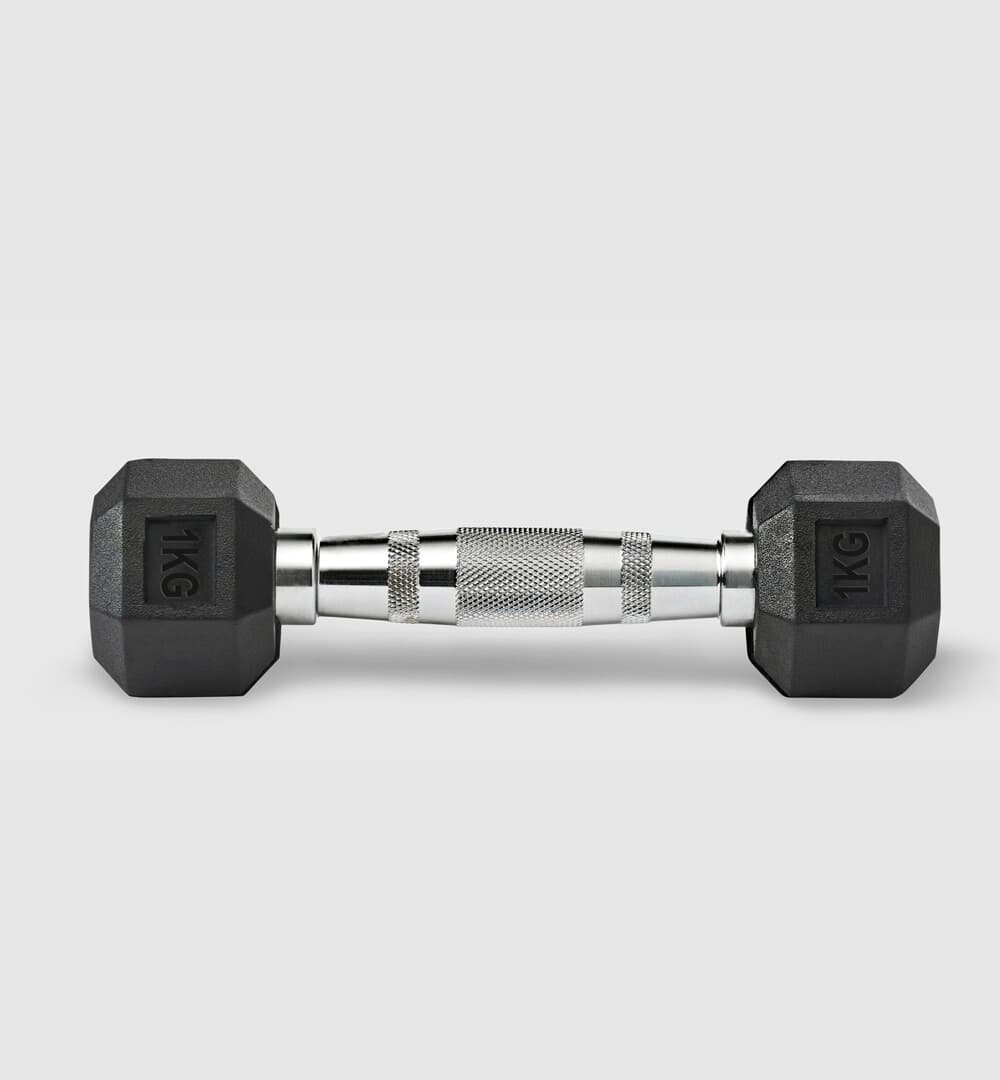 Rubber Hex Dumbbells